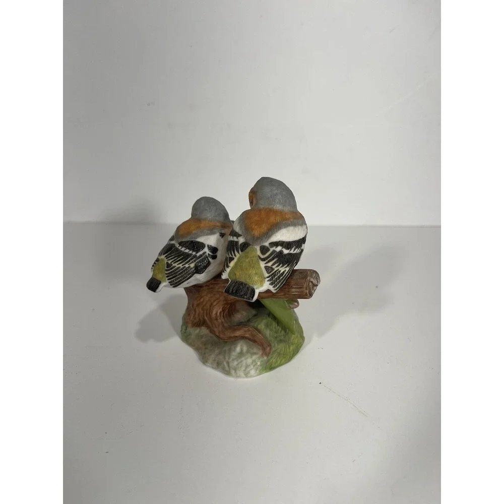 Franklin Mint porcelain 1987 Sweet Slumber Sculpture by Peter Barrett Birds RARE